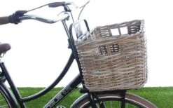New Looxs Brisbane Large Fietsmand Voordrager - 39 Liter - Rotan - Grijs -Fietsenwinkel 1200x746 1