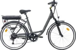Villette Le Petit Bonheur Orus, Elektrische Damesfiets, 26 Inch, 6 Sp, Grijs