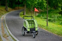 Fietkar - 2 Kinderen - Met Schokbreker - Lime -Fietsenwinkel 1200x801 12