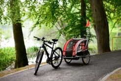 Fietskar Voor Kinderen - Met Buggyfunctie - En Schokbrekers - Rood -Fietsenwinkel 1200x801 19