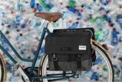 Urban Proof Fietstas Dubbel 40L Recycled Zwart Gri-Zwart/Grijs -Fietsenwinkel 1200x812