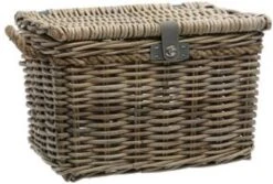 New Looxs Melbourne Medium Fietsmand Voordrager - 24 Liter - Rotan - Grijs -Fietsenwinkel 1200x813 2