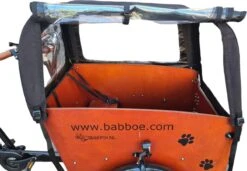 Babboe Big Regentent Bakfietshoes Kleur Zwart Bakfiets Huif (zonder Tentstokken) -Fietsenwinkel 1200x830