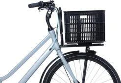 Basil Fietskrat L - Groot - 40 Liter - Zwart -Fietsenwinkel 1200x832