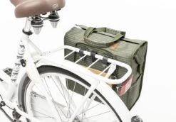 New Looxs Lilly Nomi Enkele Fietstas - Afneembaar Shopper - 18 Liter - Groen -Fietsenwinkel 1200x837