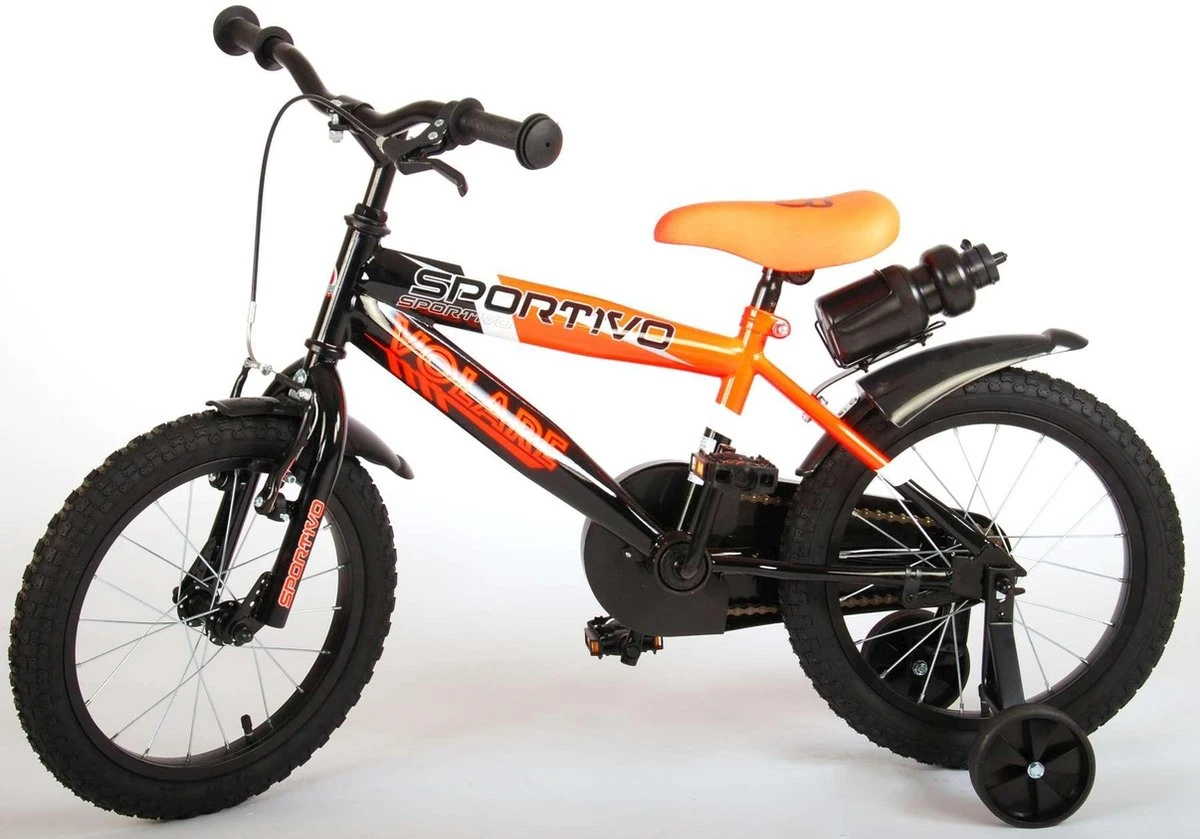 Volare Sportivo Kinderfiets - Jongens - 16 Inch - Neon Oranje Zwart - 95% Afgemonteerd 12 Volare Sportivo Kinderfiets - Jongens - 16 Inch - Neon Oranje Zwart - 95% Afgemonteerd - Image 10
