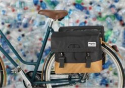 Urban Proof Fietstas Dubbel 40L Recycled Zwart Gri-Zwart/Grijs -Fietsenwinkel 1200x840 1