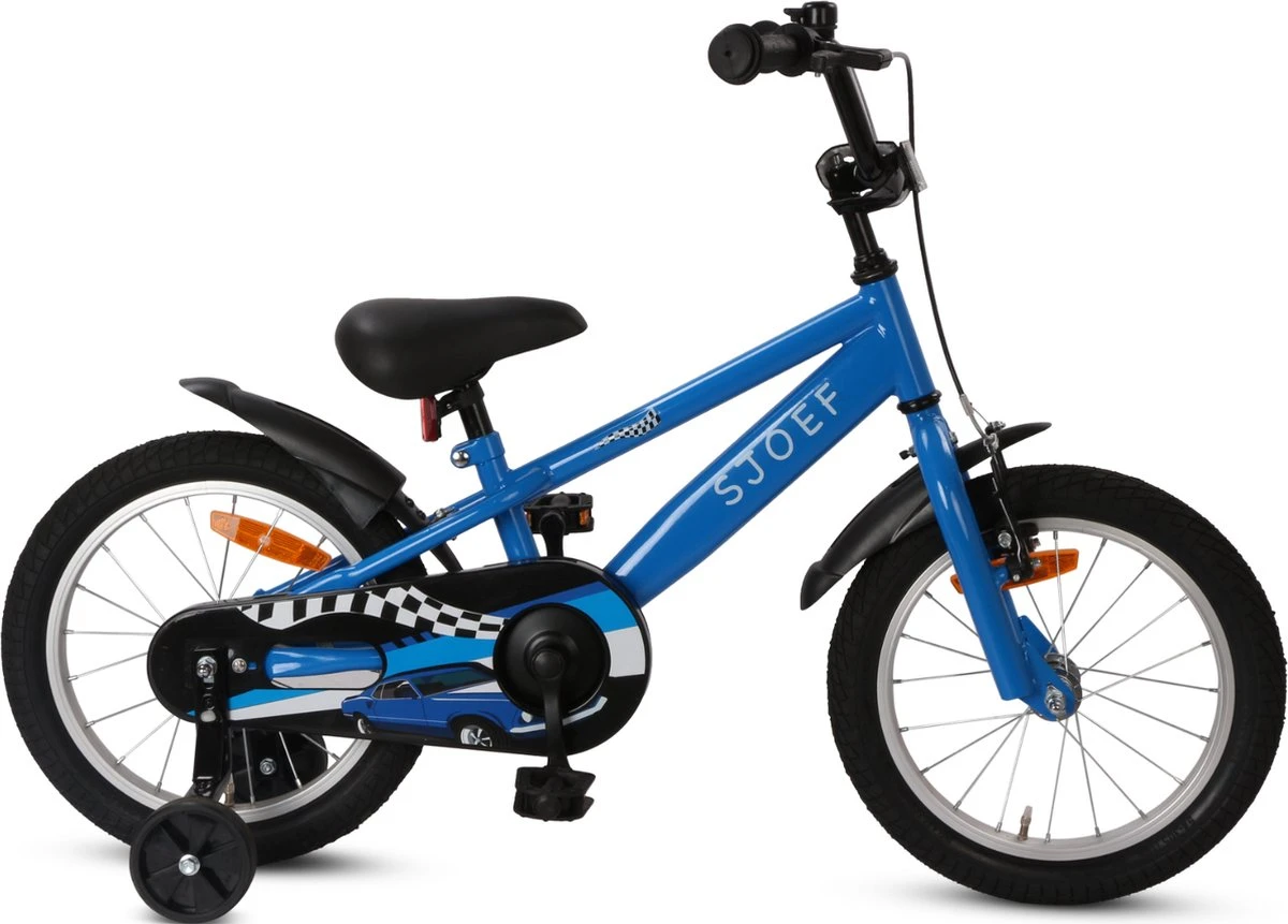 SJOEF Race Jongensfiets 16 Inch - Blauw 3 SJOEF Race Jongensfiets 16 Inch - Blauw