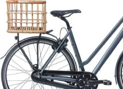 Basil Green Life Fietsmand L - Voor - Ecologisch Rotan - Large - Bruin - 30 Liter -Fietsenwinkel 1200x864