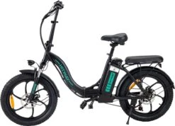 Hitway BK6 Elektrische Fiets | Opvouwbare E-bike | 20 Inch Fat Tire | 350W Motor | 10Ah | Zwart/Groen -Fietsenwinkel 1200x865 1