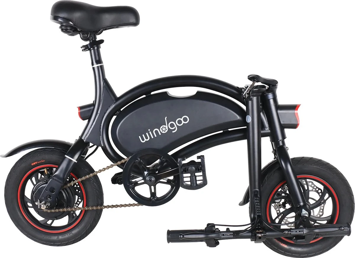 Windgoo - B3 Elektrische Long-Range E-Bike Met Trappers - E-bike - 25Km / H - Zwart 7 Windgoo - B3 Elektrische Long-Range E-Bike Met Trappers - E-bike - 25Km / H - Zwart - Image 5