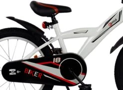 2Cycle Biker Kinderfiets - 18 Inch - Wit - Jongensfiets -Fietsenwinkel 1200x874 2