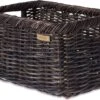 Basil Noir Fietsmand L - Voor - Rotan - Zwart Melee - Large -Fietsenwinkel 1200x887 2