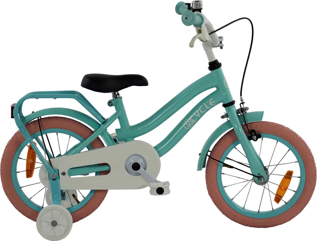 2Cycle Pretty Kinderfiets - 14 Inch - Groen - Meisjesfiets 4 2Cycle Pretty Kinderfiets - 14 Inch - Groen - Meisjesfiets - Image 2