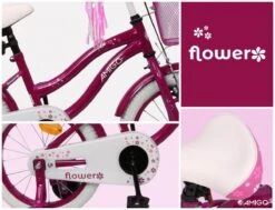 Amigo Flower Meisjesfiets - Kinderfiets 16 Inch - Paars -Fietsenwinkel 1200x920 3