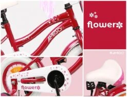 Amigo Flower Meisjesfiets - Kinderfiets 16 Inch - Paars -Fietsenwinkel 1200x920 8