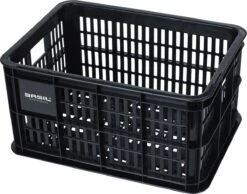 Basil Fietskrat S - Small - 17.5 Liter - Zwart -Fietsenwinkel 1200x944