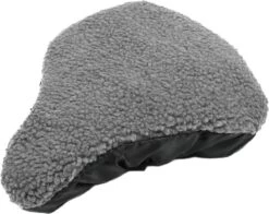 Benson Universele Fiets Zadeldek - Imitatie Schapenvacht - Bont - Grijs