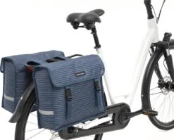 New Looxs Fiori Double Nomi Dubbele Fietstas - 30 Liter - Blauw -Fietsenwinkel 1200x966
