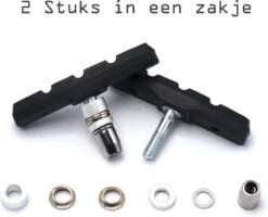 4 Set Universele Rubberen Fiets V Remblokken Set - 4 Paar – 8 Stuks – 70mm | Rubber Remblokjes | Fietsen Remblok | Remblokkenset | Remblokset Geschikt Voor Mountainbike, Stadsfiets, Vouwfiets En Tourfiets -Fietsenwinkel 1200x973 6