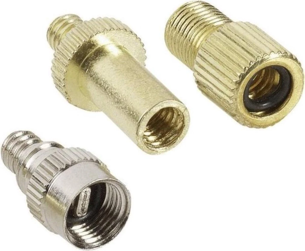 Jumalu Verloopnippel Voor Fietsventiel - 3-delig - Fietsventiel - Verloopnippel 3 Jumalu Verloopnippel Voor Fietsventiel - 3-delig - Fietsventiel - Verloopnippel