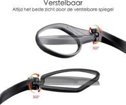 Merkloos Fietsspiegel Ebike Universeel - Zwart - Linker Spiegel - Verstelbaar - Universele Fietsspiegel - Fietsspiegel Op Stuur - Links - Fietsspiegel Achteruitkijk Spiegel - Fietsspiegels Electrische Fiets -Fietsenwinkel 1200x995