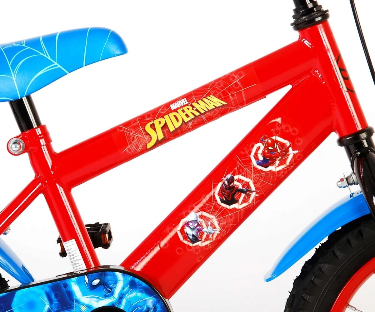 Volare Ultimate Spider-Man Kinderfiets - Jongens - 14 Inch - Rood/Blauw 11 Volare Ultimate Spider-Man Kinderfiets - Jongens - 14 Inch - Rood/Blauw - Image 9