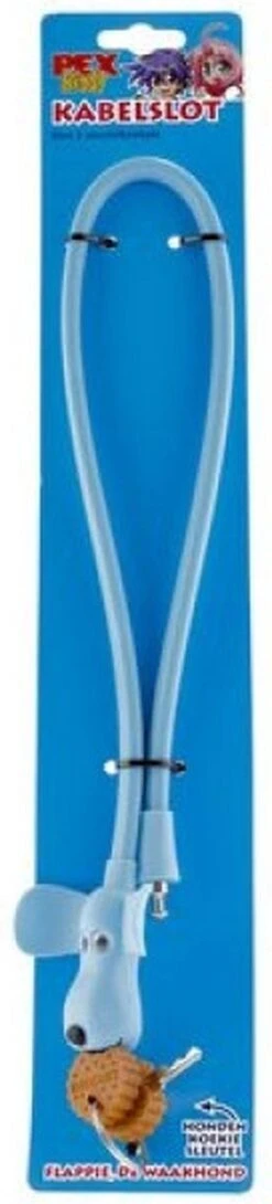 PexKids Kabelslot Flappie De Waakhond Blauw - SL35013 -Fietsenwinkel 272x1200