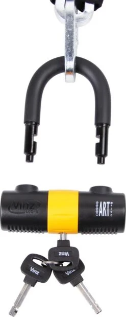 VINZ Trivor ART 4 Kettingslot - 150 Cm Motorslot Van Gehard Staal Met Ring / Scooterslot Met Hangslot / Schijfremslot 12 VINZ Trivor ART 4 Kettingslot - 150 Cm Motorslot Van Gehard Staal Met Ring / Scooterslot Met Hangslot / Schijfremslot -Fietsenwinkel 478x1200