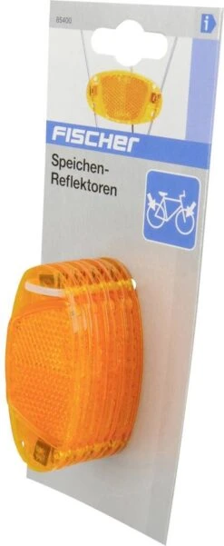 Fischer - Fiets Spaakreflector Spaakreflectoren - Oranje - 4 Stuks -Fietsenwinkel 493x1200