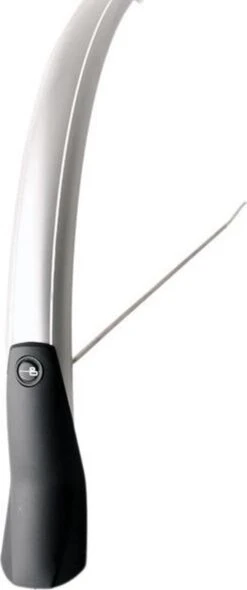 Eurofender Voorspatbord Snello 28 Inch 46 Mm Kunststof Zilver -Fietsenwinkel 502x1200