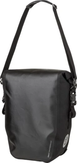 AGU Clean Enkele Fietstas Shelter Medium - Zwart - 17 L - Waterdicht - KLICKfix Module Rail -Fietsenwinkel 570x1200