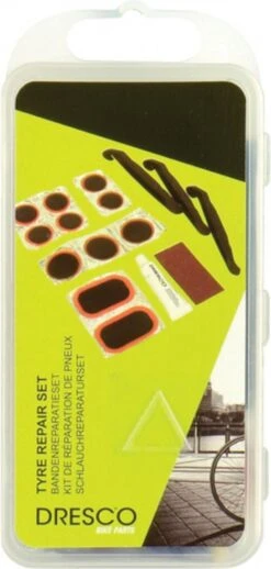 Dresco Fietsbandenreparatieset - Reparatieset Fiets - 17-delig - Wit -Fietsenwinkel 572x1200 1
