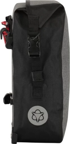 AGU Clean Enkele Fietstas Shelter Medium - Grijs - 17 L - Waterdicht - KLICKfix Module Rail -Fietsenwinkel 588x1200