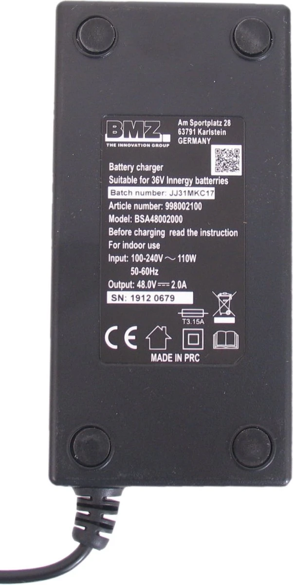 Gazelle Innergy Acculader - Elektrische Fietsoplader - Ion Accu - E-bike 4 Gazelle Innergy Acculader - Elektrische Fietsoplader - Ion Accu - E-bike - Afbeelding 2