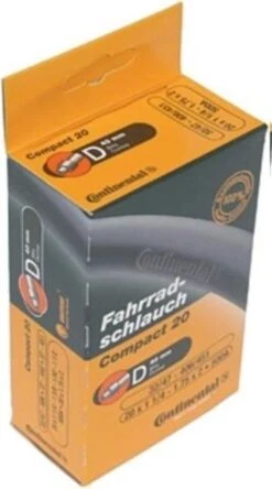 Continental Compact 20 - Binnenband Fiets - Frans Ventiel - 40 Mm - 20 X 1 1/4 - 1 3/8 - 1.75 - 2.00 -Fietsenwinkel 668x1200