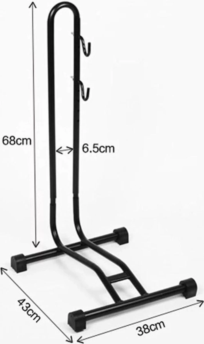 Decopatent® Fietsrek Om Fiets Horizontaal Te Stallen - Fietsstaander Standaard - Fietsrek Voor 1 Fiets - Voor Racefiets MTB E-bike 5 Decopatent® Fietsrek Om Fiets Horizontaal Te Stallen - Fietsstaander Standaard - Fietsrek Voor 1 Fiets - Voor Racefiets MTB E-bike - Image 3