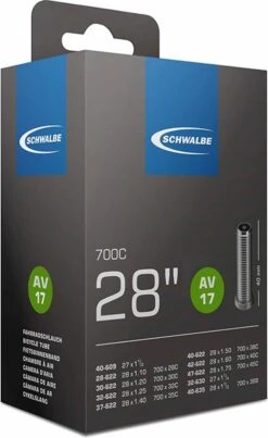 Schwalbe Binnenband - AV17 - 28 Inch X 1.10 - 1.75 - Auto Ventiel - 40mm -Fietsenwinkel 735x1200 2