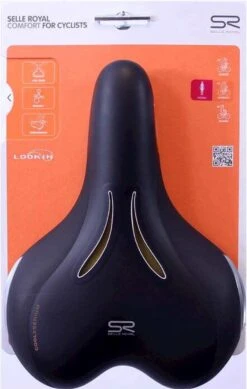Selle Royal Lookin Moderate 5235 - Fietszadel - Zwart -Fietsenwinkel 762x1200