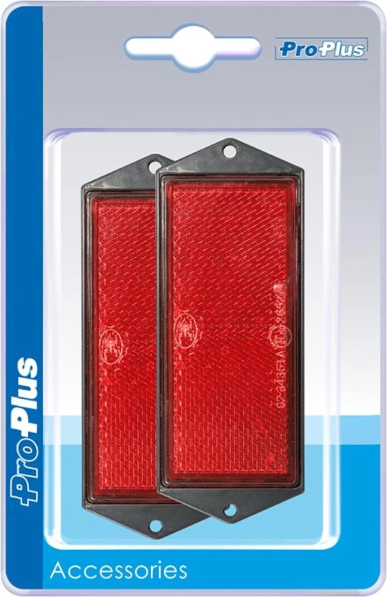 PROPLUS Pro Plus Reflector Met Schroefbevestiging - 104 X 40 Mm - Rood - 2 Stuks 3 PROPLUS Pro Plus Reflector Met Schroefbevestiging - 104 X 40 Mm - Rood - 2 Stuks