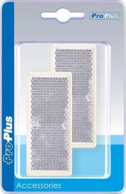 PROPLUS Pro Plus Reflector Zelfklevend - 82 X 36 Mm - Wit - 2 Stuks -Fietsenwinkel 780x1200