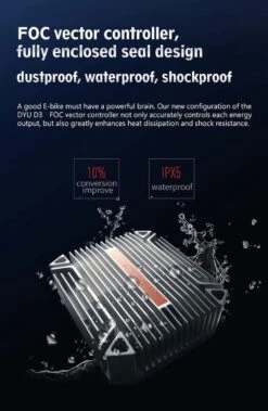 DYU D3F Opvouwbare Elektrische Fiets, Slimme Mountainbike Voor Volwassenen, 240W Aluminiumlegering Fiets Verwijderbare 36V/10Ah Lithium-ion Batterij Met 3 Rijmodi -Fietsenwinkel 783x1200 1