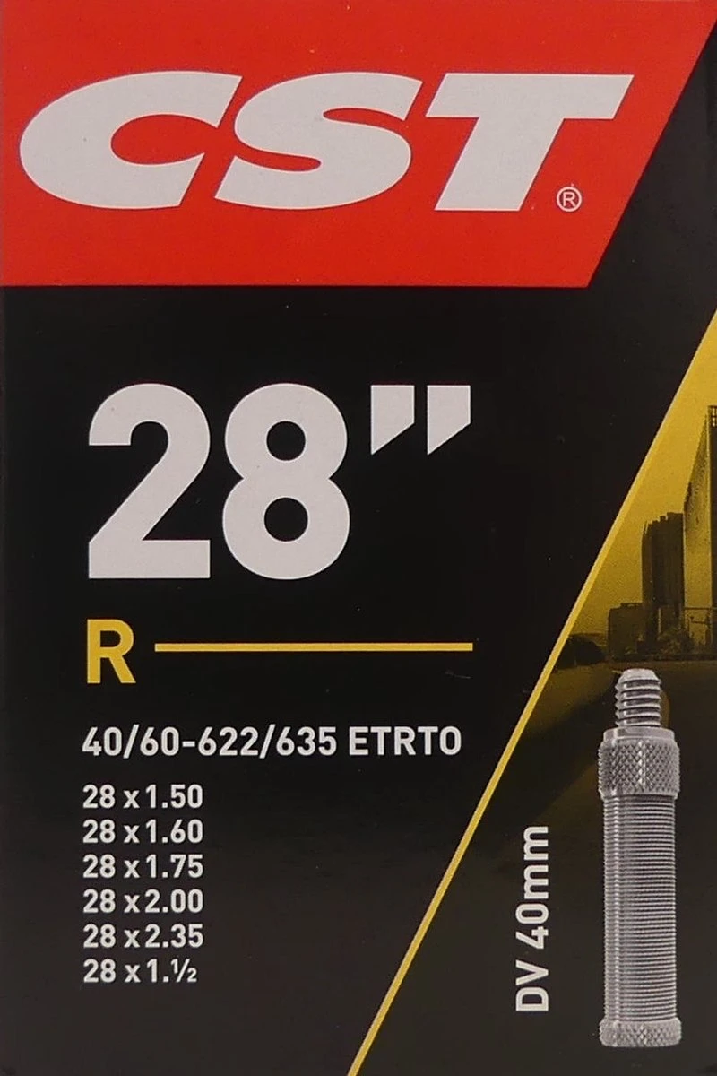 Cst Binnenband 28 X 1.50/2.35 Inch (40/60-622/635) Dv 40 Mm 3 Cst Binnenband 28 X 1.50/2.35 Inch (40/60-622/635) Dv 40 Mm