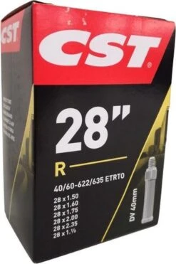 Cst Binnenband 28 X 1.50/2.35 Inch (40/60-622/635) Dv 40 Mm 15 Cst Binnenband 28 X 1.50/2.35 Inch (40/60-622/635) Dv 40 Mm -Fietsenwinkel 800x1200 5