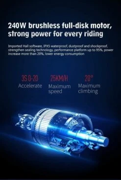 DYU D3F Opvouwbare Elektrische Fiets, Slimme Mountainbike Voor Volwassenen, 240W Aluminiumlegering Fiets Verwijderbare 36V/10Ah Lithium-ion Batterij Met 3 Rijmodi -Fietsenwinkel 811x1200 3