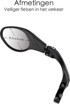 Merkloos Fietsspiegel Ebike Universeel - Zwart - Linker Spiegel - Verstelbaar - Universele Fietsspiegel - Fietsspiegel Op Stuur - Links - Fietsspiegel Achteruitkijk Spiegel - Fietsspiegels Electrische Fiets -Fietsenwinkel 813x1200 2