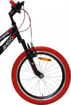 Amigo Fun Ride - Mountainbike 20 Inch - Voor Jongens En Meisjes - Met 7 Versnellingen - Zwart/Rood -Fietsenwinkel 815x1200 1