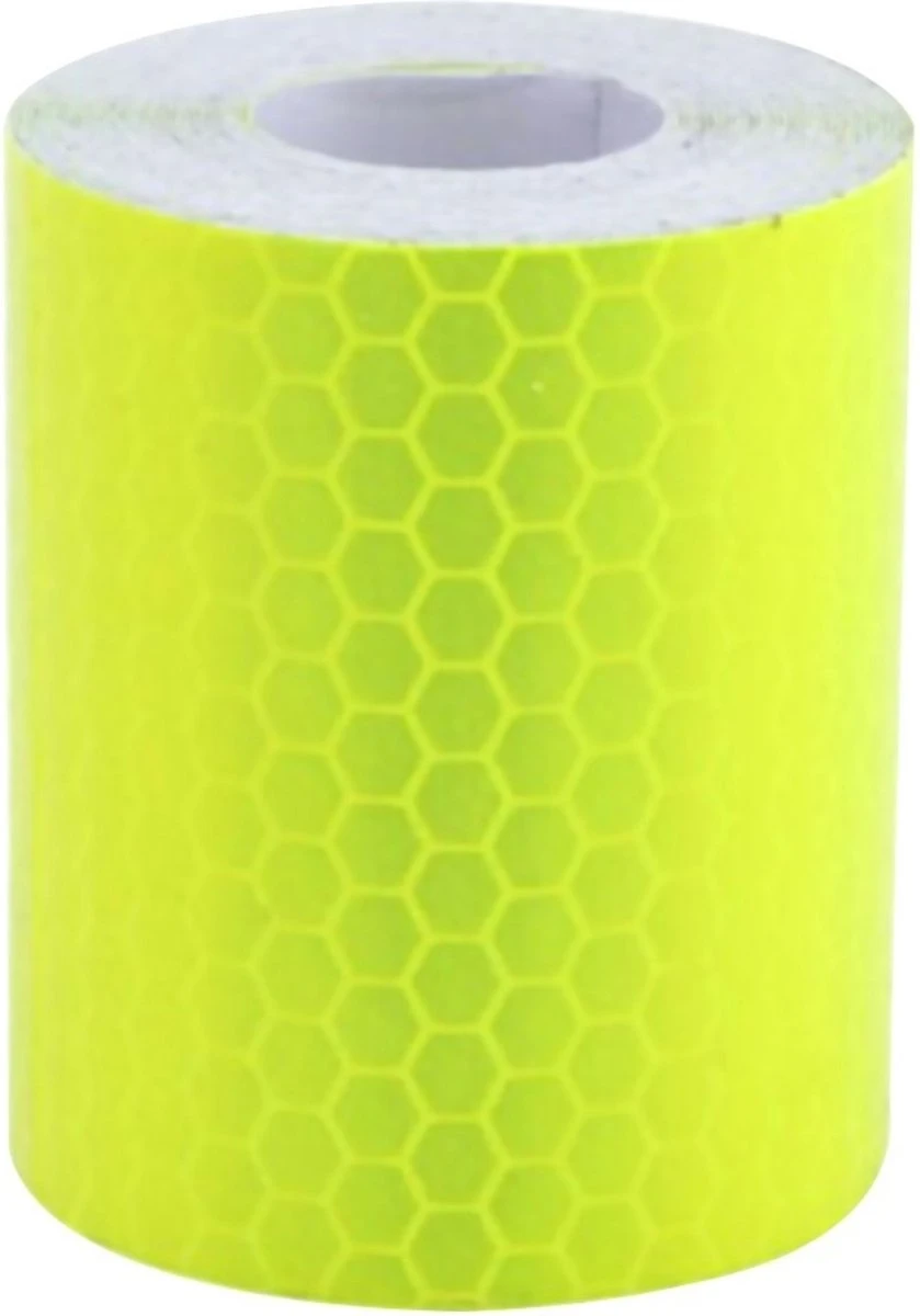 Vardaan Reflecterende Tape - Bakfiets - Fiets - Auto - Fluoriserend Geel Reflectie Plakband Op Rol - 3 Meter X 5 Cm Breed 5 Vardaan Reflecterende Tape - Bakfiets - Fiets - Auto - Fluoriserend Geel Reflectie Plakband Op Rol - 3 Meter X 5 Cm Breed - Image 3
