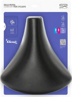 Selle Royal Fietszadel Holland Unitech - Zwart -Fietsenwinkel 885x1200 2