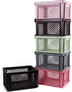 Lastpak Fietskrat Kunststof Zwart - L40 X B30 X H22 Cm -Fietsenwinkel 944x1200